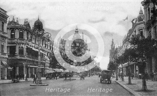 Avenida Rio Branco, Rio de Janeiro, Brazil, early 20th century. Artist: Unknown