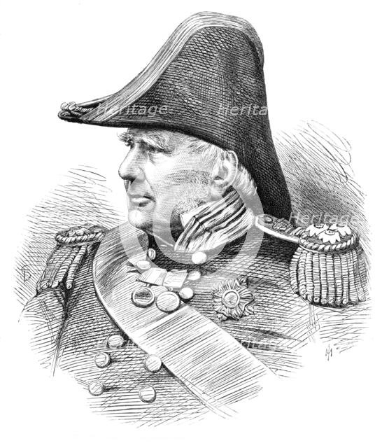 The late Admiral Sir James Gordon, Governor of Greenwich Hospital, 1869. Creator: Unknown.