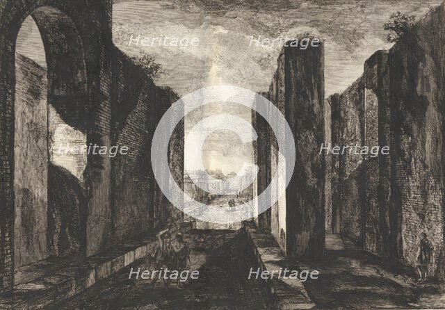 View of the interior of the city of Pompeii, from Antiquités de Pompeïa, tome premier, Ant..., 1804. Creator: Francesco Piranesi.