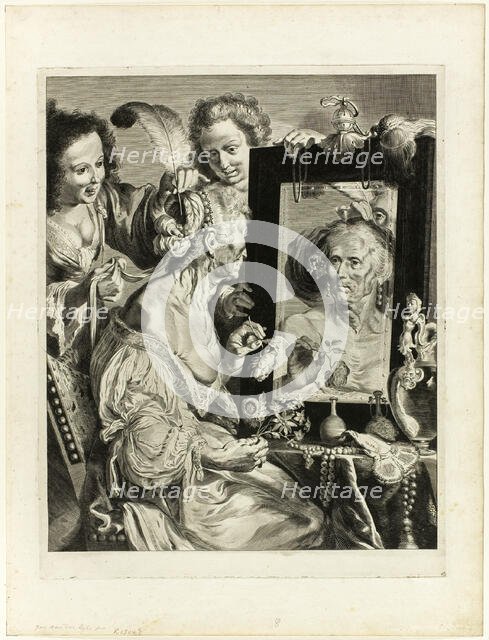 The Coquette, 1656/58. Creator: Jeremias Falck.