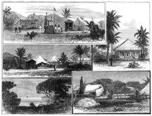 The Eclipse of the Sun, May 6, seen from Caroline Island, in the Pacific Ocean, 1883. Creator: Unknown.