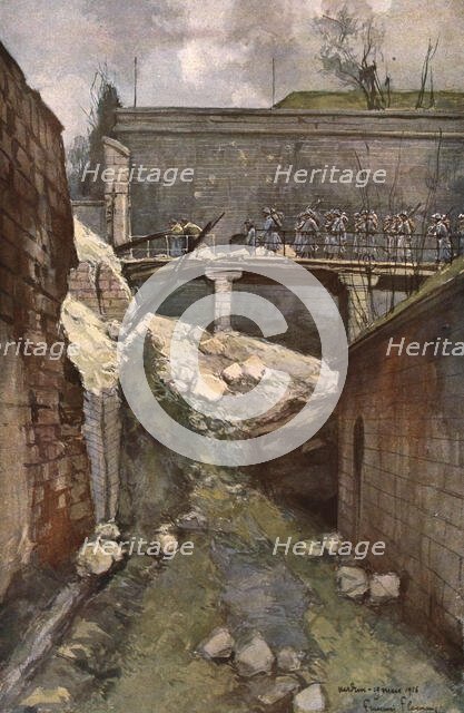 'Verdun; La citadelle de Verdun: les fosses', 1916. Creator: Francois Flameng.