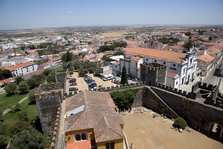 View of the city from the castle roof, Beja, Portugal, 2009.  Artist: Samuel Magal