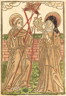 Saint Francis and Saint Clara, c. 1480. Creator: Unknown.