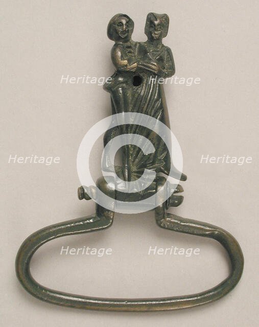 Key Ring with Lovers, German, late 15th century. Creator: Unknown.