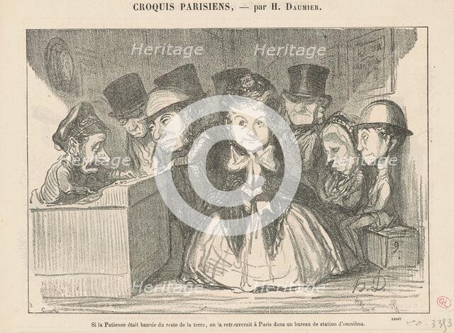 Si la patience était bannie du reste ..., 19th century. Creator: Honore Daumier.