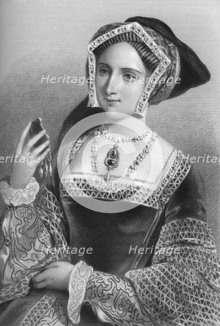 Jane Seymour (1509-1537), the third wife of King Henry VIII, 1851.Artist: B Eyles