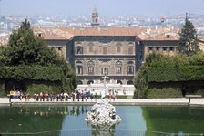 Pitti Palace and the Boboli Gardens in August, Florence, Italy, c20th century.  Artist: Unknown.