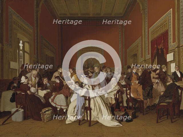 Second Class Waiting-Room, 1865. Creator: Carl Henrik Unker.