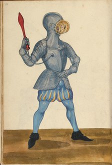 A Man Wearing Armor for a Tournament Contest, about 1560-1570. Creator: Unknown.