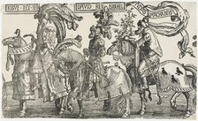 The Nine Heroes: Joshua, David, Judas Maccabees, 1515-1517. Creator: Lucas van Leyden (Dutch, 1494-1533).