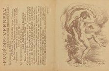 Dancing Nude and Advertisement for Eugène Verneau's "Estampes décoratives" [verso],1897. Creator: Louis Anquetin.