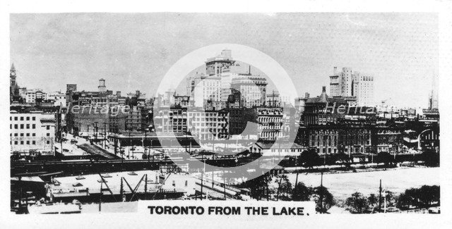 Toronto from the lake, Canada, c1920s. Artist: Unknown
