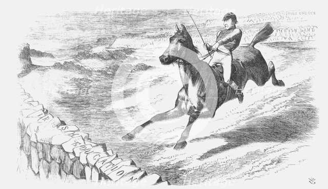 Will He Clear It?, 1873. Artist: Joseph Swain