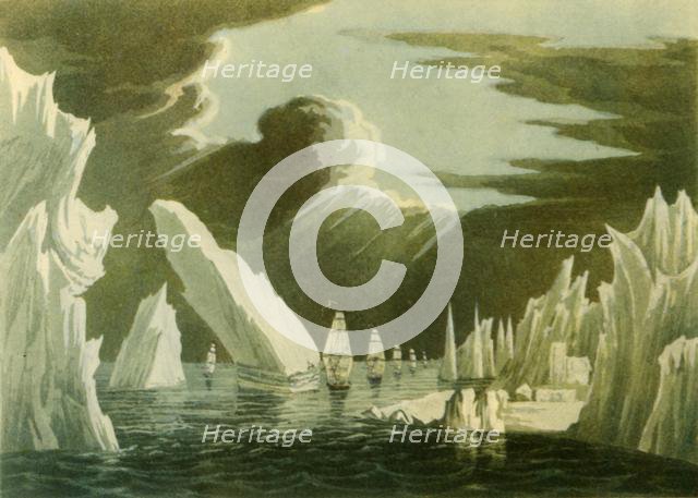 'Passage Through the Ice, June 1818', (1946).  Creator: Unknown.