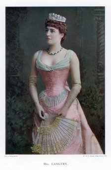 Lillie Langtry, British actress, 1901.Artist: W&D Downey