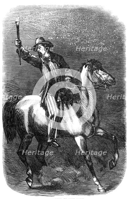 Presidential electioneering in New York - a street scene, 1864. Creator: Unknown.