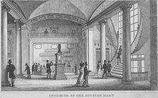 Interior of the Auction Mart in Bartholomew Lane, City of London, 1835. Artist: Anon