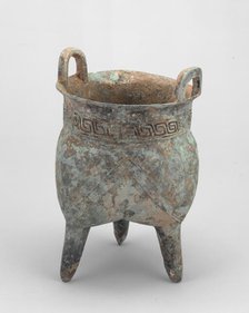 Tripod Food Container (Li), Shang dynasty, Erligang period (c. 1500-1400 B.C.). Creator: Unknown.
