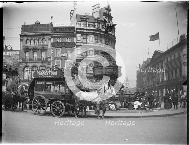 Shaftesbury Memorial Fountain, Piccadilly Circus, City of Westminster, London, 1895-1905. Creator: Charles William  Prickett.