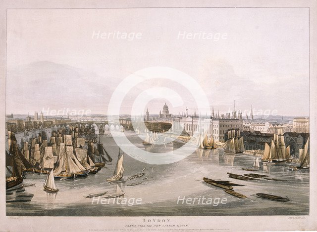 View of London, 1816. Artist: Robert Havell 