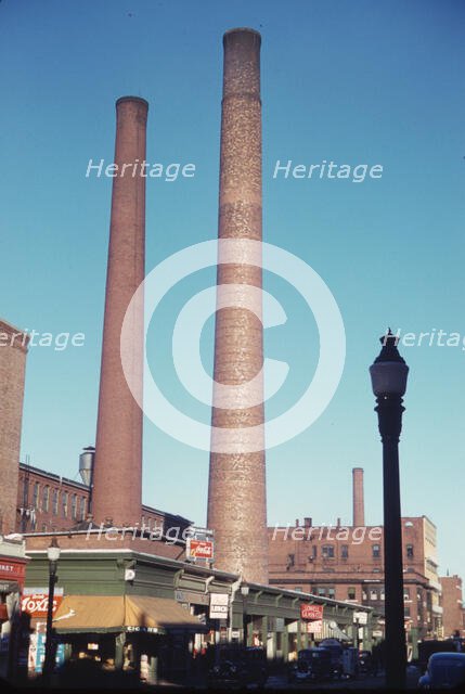Lowell, Mass., street, 1941. Creator: Jack Delano.