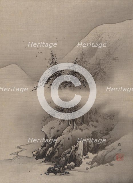 Snow Landscape, ca. 1885-89. Creator: Hashimoto Gaho.