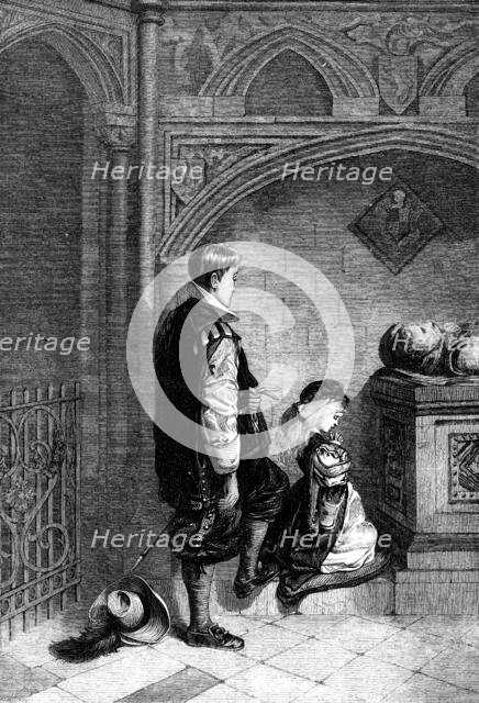 "The Anniversary," by F. Huard, in the French Gallery, 1871. Creator: William Hollidge.