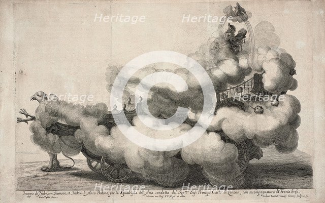 Equestrian ballet in the courtyard of the Vienna Hofburg on the occasion of the wedding of Leopold I