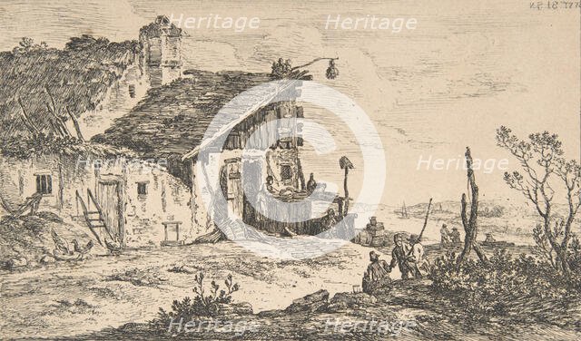 Rustic Landscape, 1772., 1772. Creator: Nicolas Perignon.