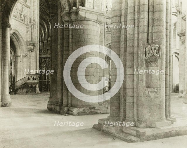 Ely Cathedral: Octagon to Choir from North Nave Aisle, c. 1891. Creator: Frederick Henry Evans.