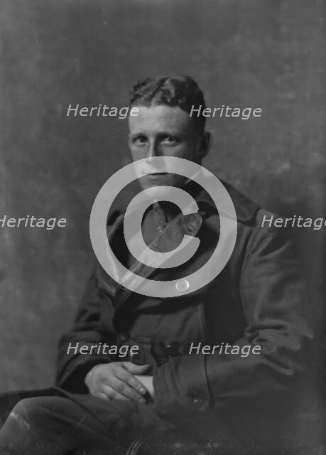 Lieutenant Hall, portrait photograph, 1918 Mar. 1. Creator: Arnold Genthe.