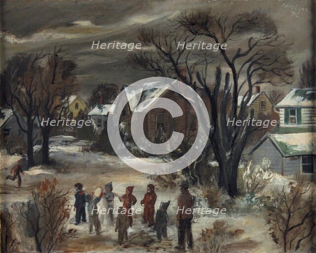 Snow Man, 1942. Creator: Carlos Lopez.