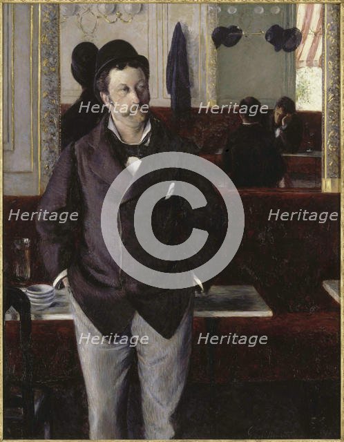 Dans un café, 1880. Creator: Caillebotte, Gustave (1848-1894).