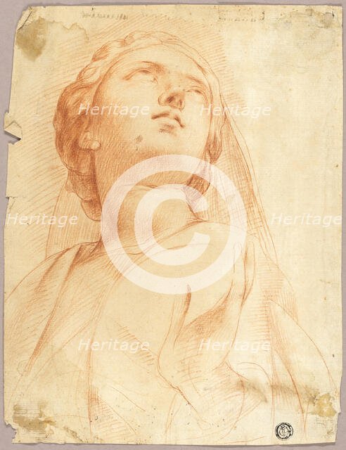 Woman Looking Upwards, n.d. Creator: Unknown.