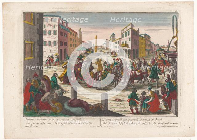 Jacob's sons must leave Simeon in Egypt until they return with Benjamin, 1742-1801. Creator: Anon.