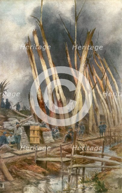 'The offensive of Yser', 1917, (1926).Artist: Francois Flameng