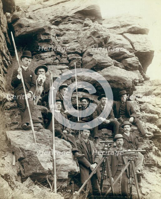 Deadwood Central RR Engineer Corps, 1888. Creator: John C. H. Grabill.