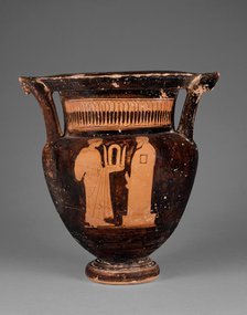 Attic Red-Figure Column Krater, about 480-470 BC. Creator: Geras Painter.