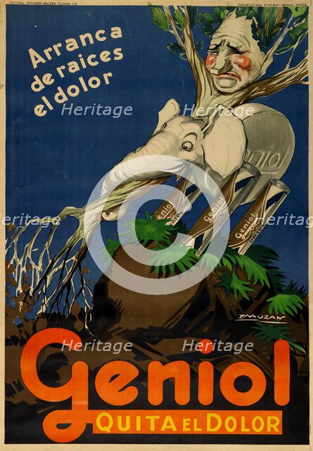 Geniol, 1930. Creator: Mauzan, Luciano Achille (1883-1952).