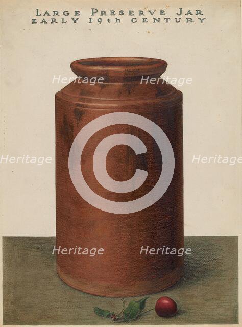 Preserve Jar, c. 1936. Creator: John Matulis.