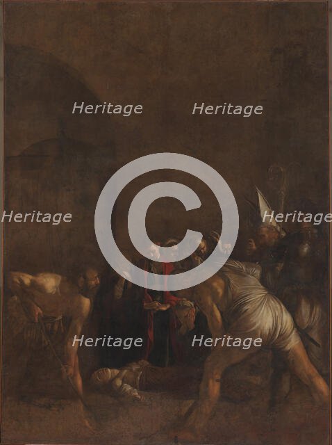 Burial of Saint Lucy (Seppellimento di Santa Lucia), ca 1608. Creator: Caravaggio, Michelangelo (1571-1610).