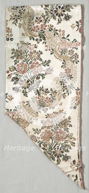 Textile Fragment, mid 1700s. Creator: Unknown.