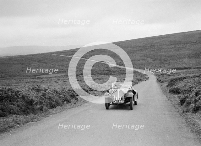 1935 Frazer-Nash BMW of DN Leon competing at the MCC Torquay Rally, July 1937. Artist: Bill Brunell.
