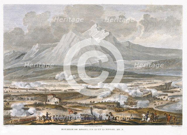 'The Battle of Rivoli, 25 and 26 Nivose, Year 5' (January 1797). Artist: Jean Duplessis-Bertaux