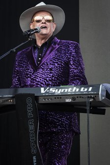 Martyn Ware, Heaven 17 live at Heritage Live, Audley End House, Essex, Aug 2023. Creator: Annapaola Marchesani.