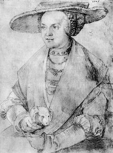 'Susanne von Brandenburg-Ansbach', 1525, (1936). Artist: Albrecht Dürer