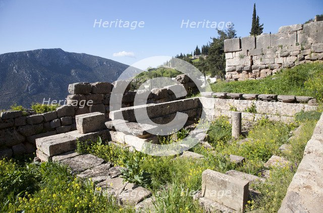 The Treasury of Sikyon, Delphi, Greece. Artist: Samuel Magal