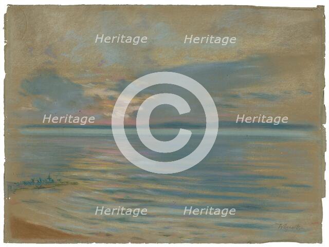 Landscape near Lake Balaton, 1920-1935. Creator: Gaza Wagner.