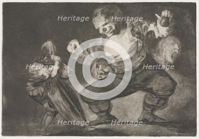 The Proverbs: Simpleton, 1864. Creator: Francisco de Goya (Spanish, 1746-1828).